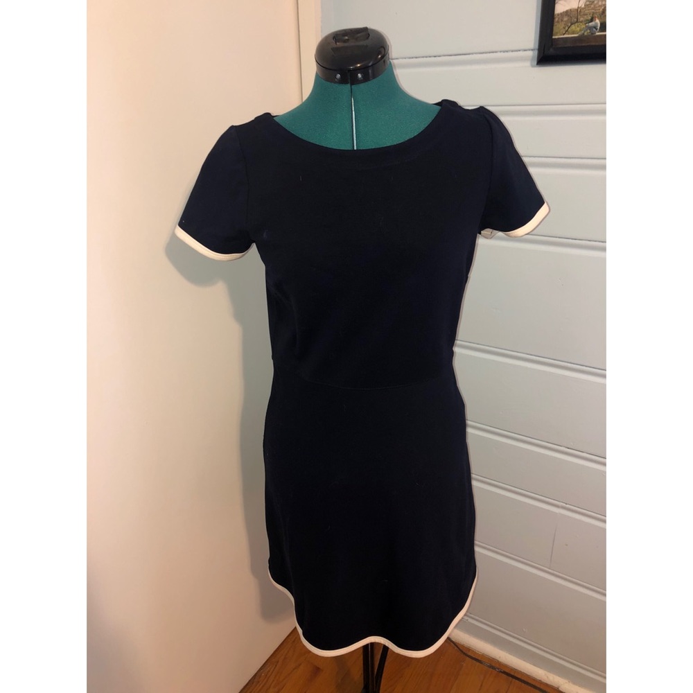 JCrew Navy Short Sleeve Jersey Dress